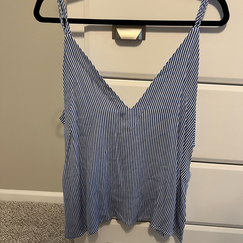 Striped Blue Women's Top